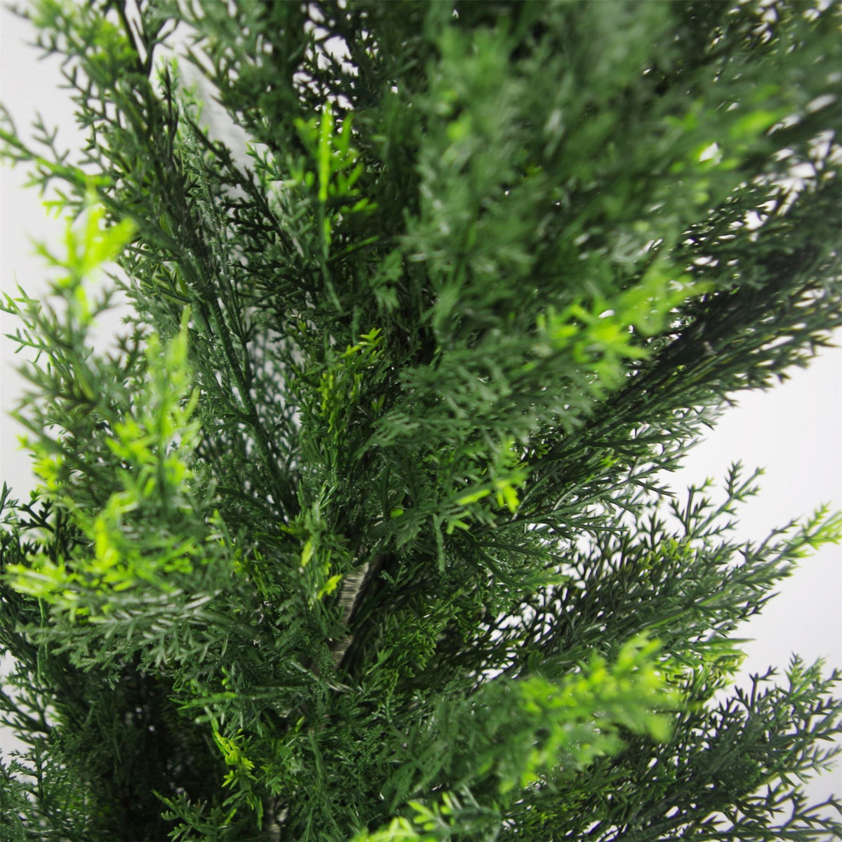 Pair of 120cm UV-resistant artificial cedar topiary trees – view 3